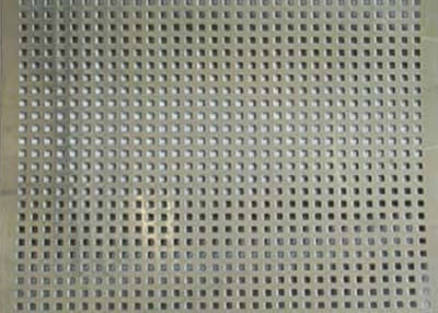 China Placa de aço inoxidável perfurada do furo quadrado, folha perfurada da malha do comprimento 1m fornecedor