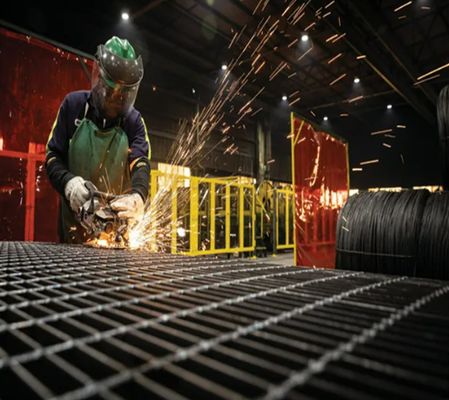 Grelha de aço galvanizado por imersão a quente 25X5 Peso da grelha de aço por metro quadrado