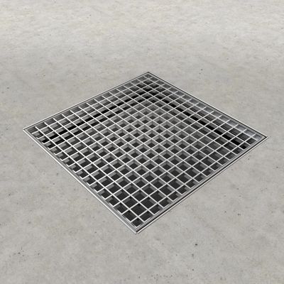 Grelha de aço inoxidável de alta capacidade de carga antiderrapante Material Q235/Q345/SS304/SS316