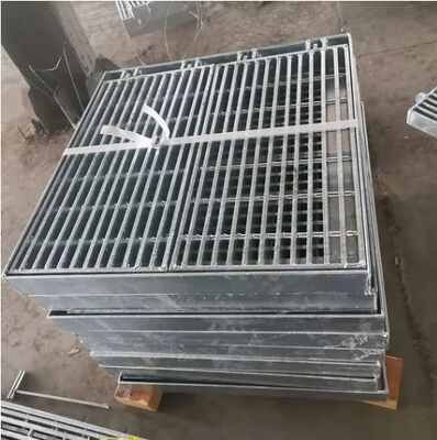 Grelha de aço galvanizado a quente para serviço pesado com resistência à corrosão e vida útil de 40 a 50 anos para aplicações em pisos