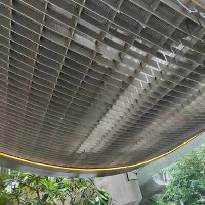 Grelhas de aço inoxidável 316 resistentes ao fogo para uso decorativo de tectos e estruturas